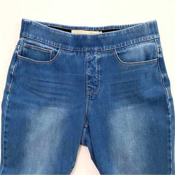 Soft Surroundings The Ultimate Denim Pull On Relaxed Straight Jeans Medium 31" - Picture 3 of 10